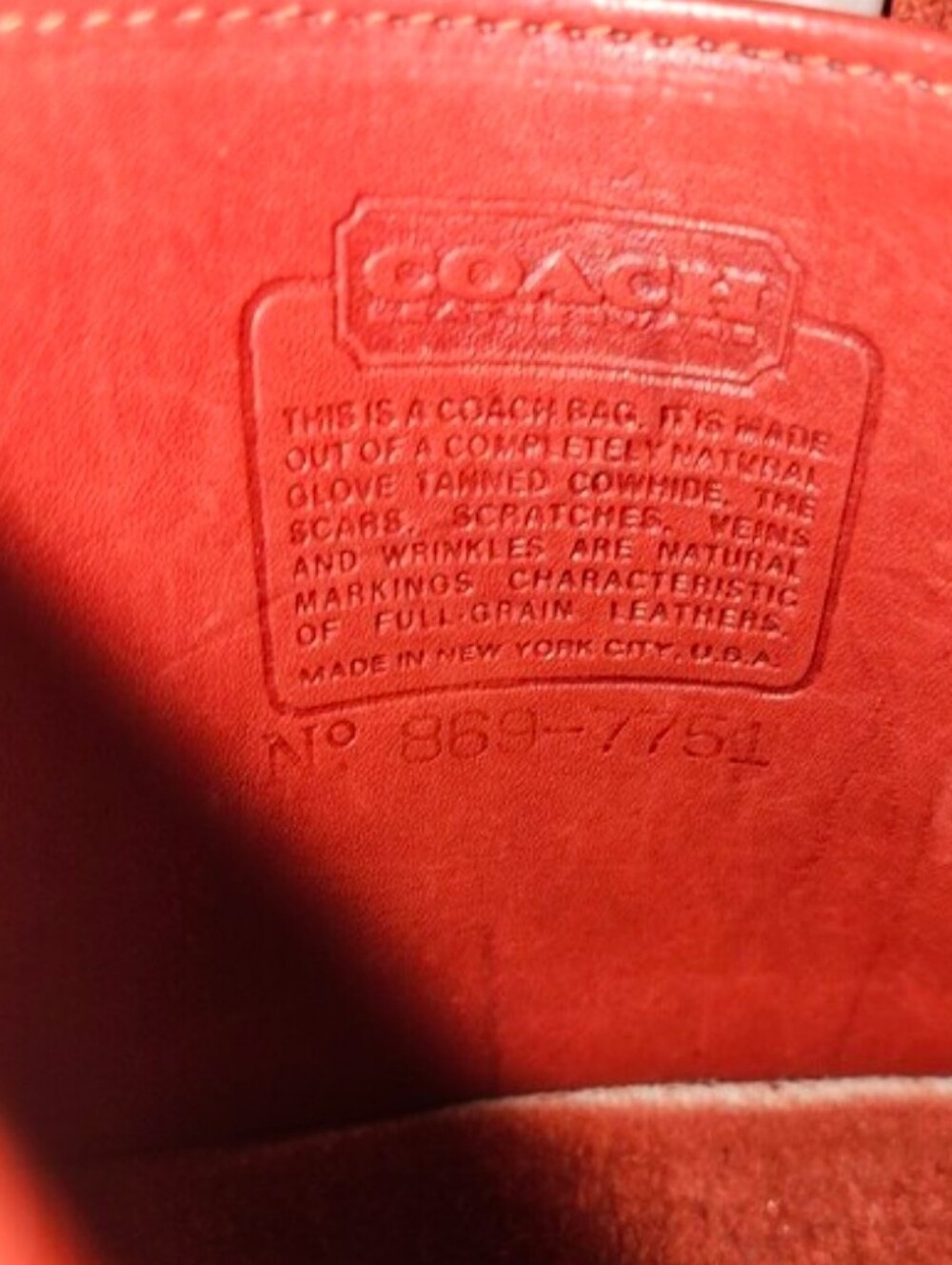 Vintage Coach Fully Convertible Clutch Vibrant Red Bag Creed 869-7751 - Picture 16 of 16